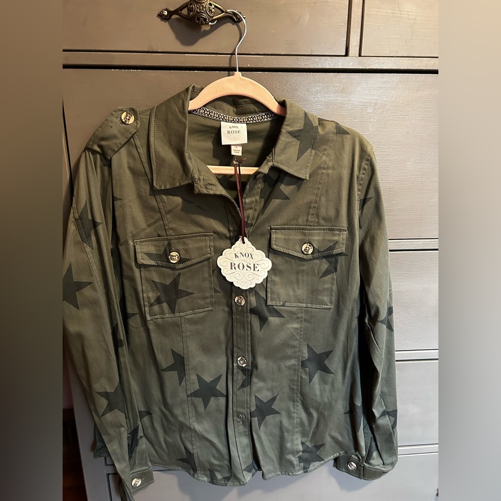 Army Green Women’s button up top